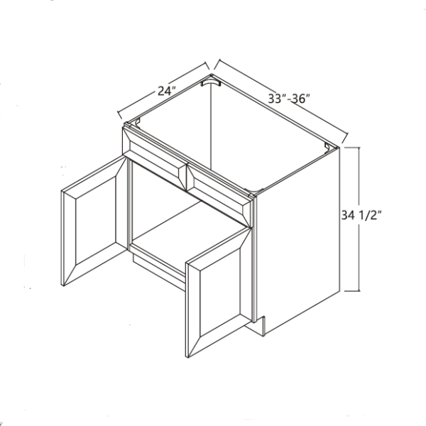 Sink Base 33" - Sterling