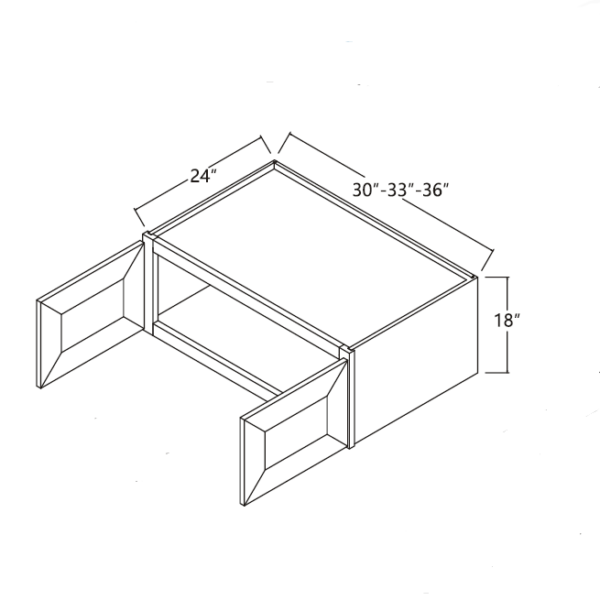 Wall Cabinet 30" X 18" X 24" - Sterling